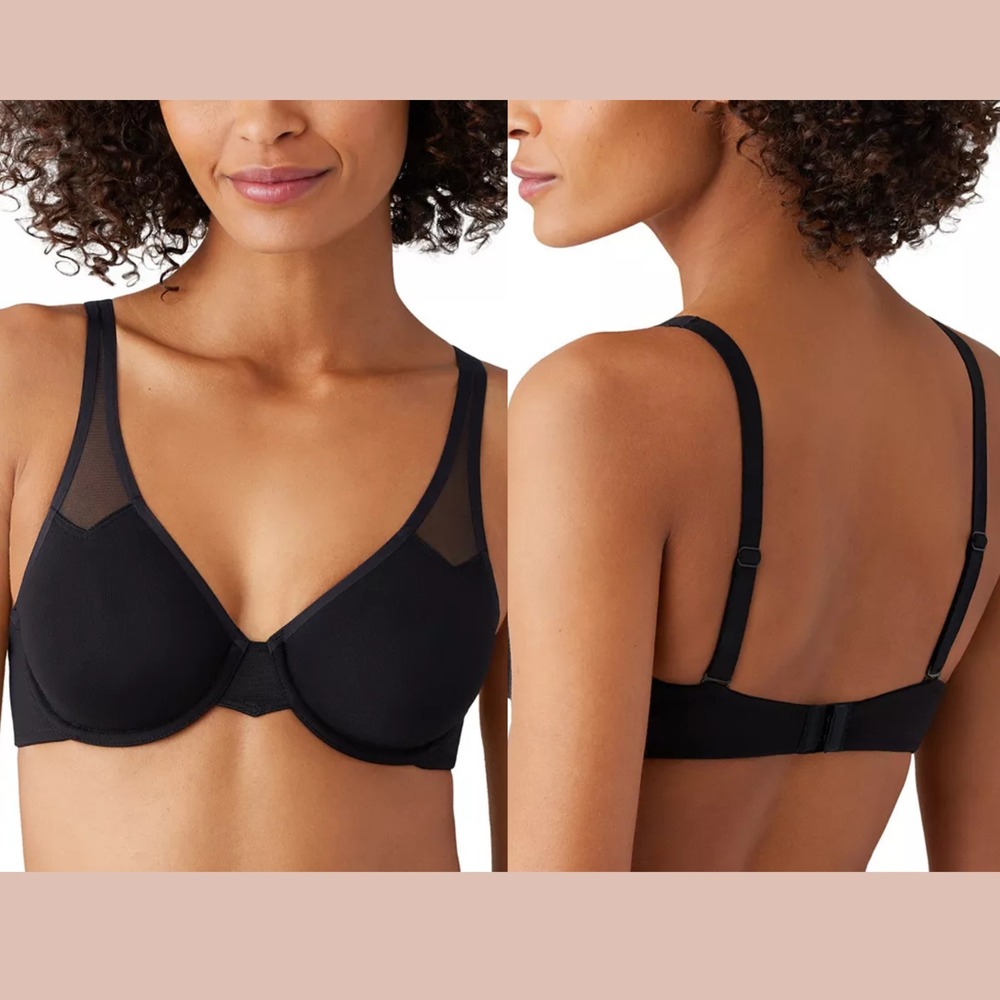 NEW $62 Wacoal [‎ 36G US ] Body by 2.0 Underwire Bra Black #U1837